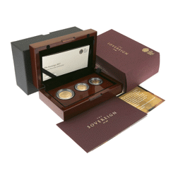 Pre-Owned 2017 UK Premium 200th Anniversary of The Sovereign Proof Gold Coin Set