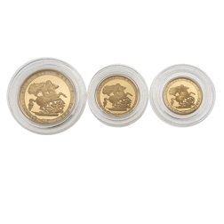 Pre-Owned 2017 UK Premium 200th Anniversary of The Sovereign Proof Gold Coin Set