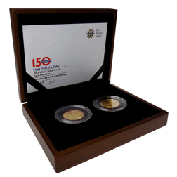 Pre-Owned 2013 UK 150th Anniversary of the Underground £2 Gold Proof 2-Coin Set