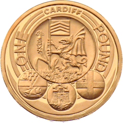Pre-Owned 2011 UK Capital Cities Cardiff Proof £1 Gold Coin