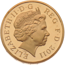 Pre-Owned 2011 UK Capital Cities Cardiff Proof £1 Gold Coin