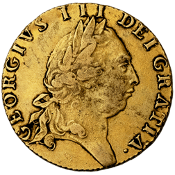 Pre-Owned 1791 George III Spade Guinea Gold Coin