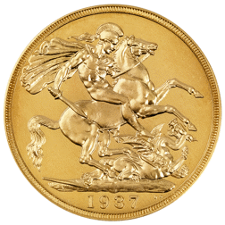 Pre-Owned 1937 George VI £2 Double Sovereign Proof Design Gold Coin