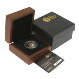 Pre-Owned 2013 UK Quarter Sovereign Proof Gold Coin