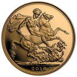 Pre-Owned 2016 UK Full Sovereign Proof Gold Coin