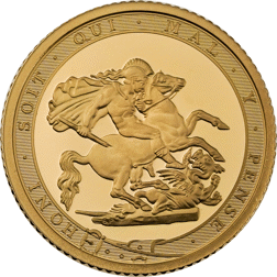 Pre-Owned 2017 UK Proof Half Sovereign Gold Coin