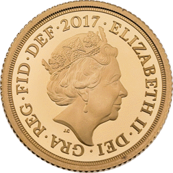 Pre-Owned 2017 UK Proof Half Sovereign Gold Coin