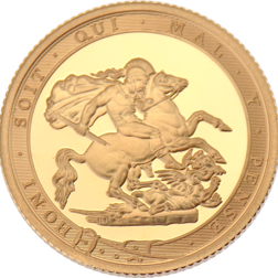 Pre-Owned 2017 UK Quarter Sovereign Proof Gold Coin