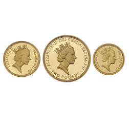 Pre-Owned 1994 UK Sovereign Proof Gold 3-Coin Set