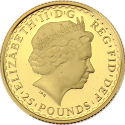 Pre-Owned 2009 UK Britannia 1/4oz Proof Gold Coin