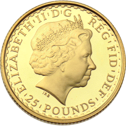 Pre-Owned 2010 UK Britannia 1/4oz Proof Gold Coin