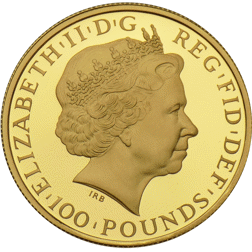 Pre-Owned 2015 UK Lunar Sheep 1oz Gold Proof Coin