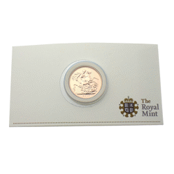 Pre-Owned 2010 UK Full Sovereign Gold Coin - Carded