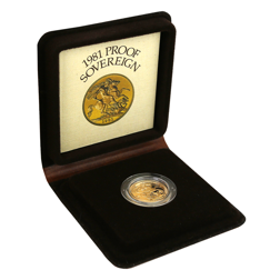Pre-Owned 1981 UK Full Sovereign Proof Gold Coin
