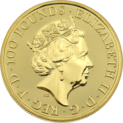 Pre-Owned 2018 UK Queen's Beasts The Black Bull Of Clarence 1oz Gold Coin