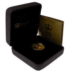 Pre-Owned 2015 Australian Longest Reigning Monarch 1/4oz Gold Proof Coin
