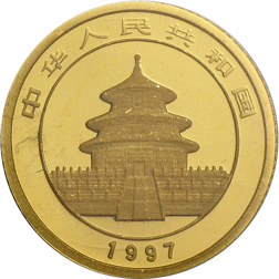 Pre-Owned 1997 Chinese Panda 1/20oz Gold Coin