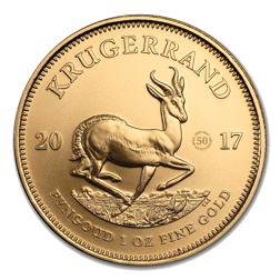 Pre-Owned 2017 South African Krugerrand 50th Anniversary 1oz Gold Coin