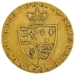 Pre-Owned 1794 George III Spade Guinea Gold Coin