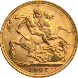 Pre-Owned UK Edward VII & George V Full Sovereign Portrait Gold 2-Coin Set