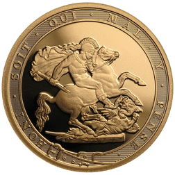 Pre-Owned 2017 UK Full Sovereign Piedfort Proof Gold Coin