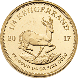 Pre-Owned 2017 South African Krugerrand 1/4oz Proof Gold Coin