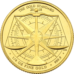 Pre-Owned 2018 Royal Mint The Gold Standard 1/4oz Gold Coin