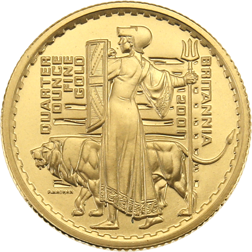 Pre-Owned 2001 UK Britannia 1/4oz Proof Gold Coin