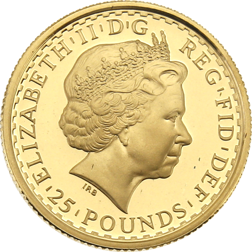 Pre-Owned 2001 UK Britannia 1/4oz Proof Gold Coin