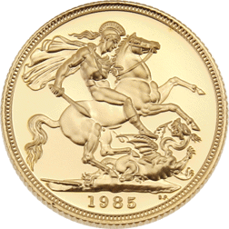 Pre-Owned 1985 UK Full Sovereign Proof Gold Coin