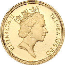 Pre-Owned 1985 UK Full Sovereign Proof Gold Coin