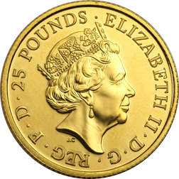 Pre-Owned 2016 UK Lunar Monkey 1/4oz Gold Coin