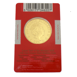 Pre-Owned 2016 UK Lunar Monkey 1oz Gold Coin - Carded