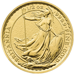 Pre-Owned UK Queen Elizabeth II Britannia 1/2oz Gold Coin (2014 - 2023) - Mixed Dates