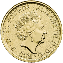Pre-Owned UK Queen Elizabeth II Britannia 1/2oz Gold Coin (2014 - 2023) - Mixed Dates