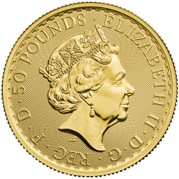 Pre-Owned UK Queen Elizabeth II Britannia 1/2oz Gold Coin (2014 - 2023) - Mixed Dates