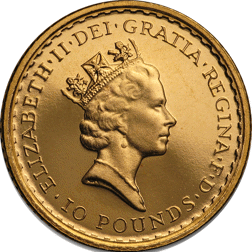 Pre-Owned UK Britannia 1/10oz Gold Coin (1987 - 2012) - Mixed Dates