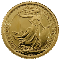 Pre-Owned Post 2012 UK Queen Elizabeth II Britannia 1/10oz Gold Coin - Mixed Dates