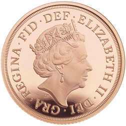 Pre-Owned 2018 UK Full Sovereign Piedfort Proof Gold Coin