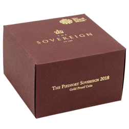 Pre-Owned 2018 UK Full Sovereign Piedfort Proof Gold Coin