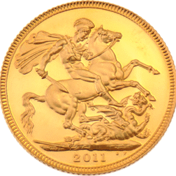 Pre-Owned 2011 UK Full Sovereign Proof Design Gold Coin