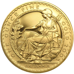 Pre-Owned 2005 UK Britannia Proof Design 1oz Gold Coin