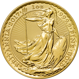 Pre-Owned 2017 UK Britannia 30th Anniversary 1oz Gold Coin