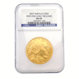 Pre-Owned 2007 USA Buffalo 1oz Gold Coin NGC Graded MS 69 - 1566497-124