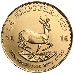 Pre-Owned 2016 South African Krugerrand 1/4oz Proof Gold Coin