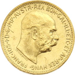 Pre-Owned 1915 Austrian Franz Joseph 20 Corona Gold Coin