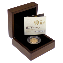 Pre-Owned 2010 UK Half Sovereign Proof Gold Coin