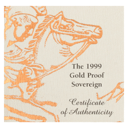Pre-Owned 1999 UK Full Sovereign Proof Gold Coin
