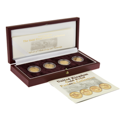 Pre-Owned 2003 UK Bridges Pattern Gold Proof 4-Coin Set