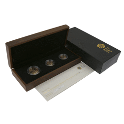 Pre-Owned 2011 UK Double, Full, and Half Sovereign Proof Gold 3-Coin Collection